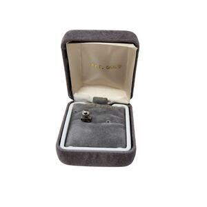 Stainless Steel Stud Earring in Velvet Box Ball Jewelry